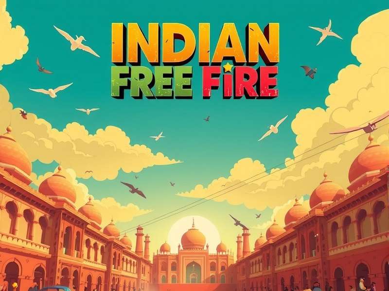 Indian Free Fire gameplay screenshot showing battle royale action