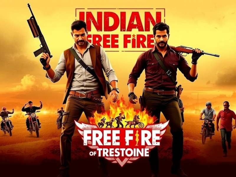 Indian Free Fire strategy map with zone rotations