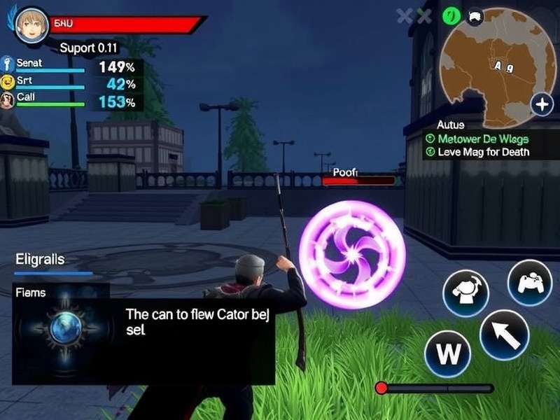 Squad of Free Fire players coordinating strategy on a map