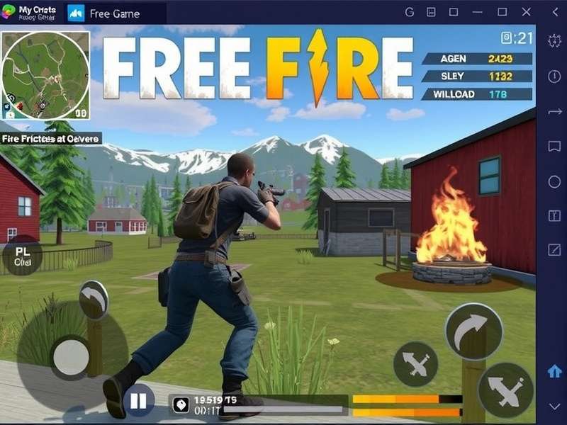 Free Fire Game on PC with intense action scene
