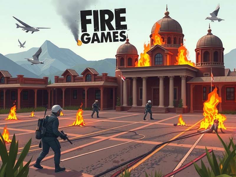 Free Fire intense battle royale gameplay action scene