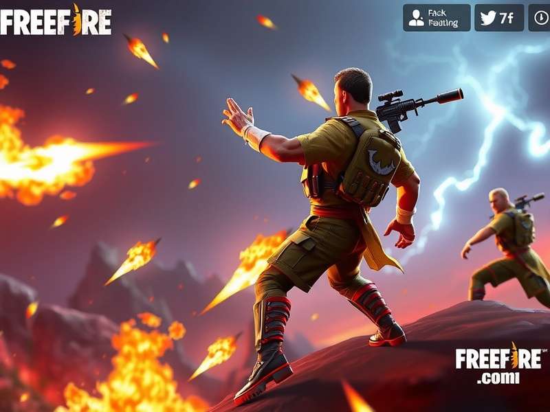 Free Fire gameplay strategy showing character selection and map tactics