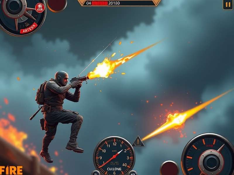 Free Fire Max gameplay screenshot showing advanced graphics and action