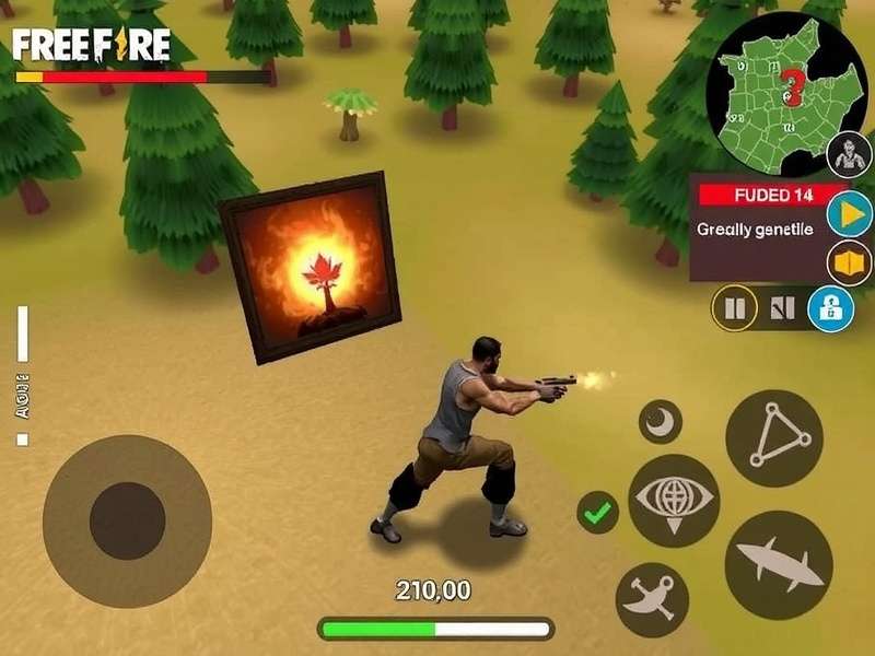 Free Fire Mod APK Interface showing unlimited diamonds and god mode