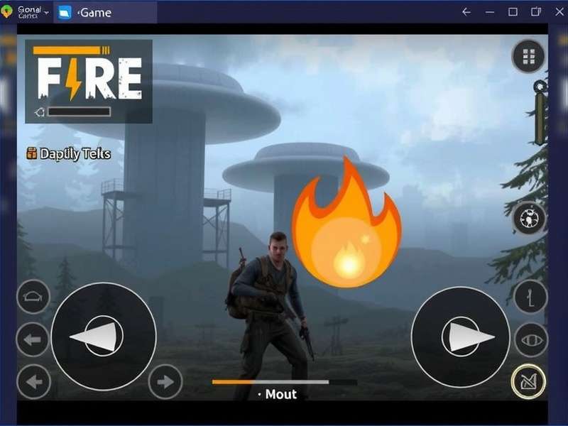 Free Fire Gameplay on PC with keyboard and mouse setup