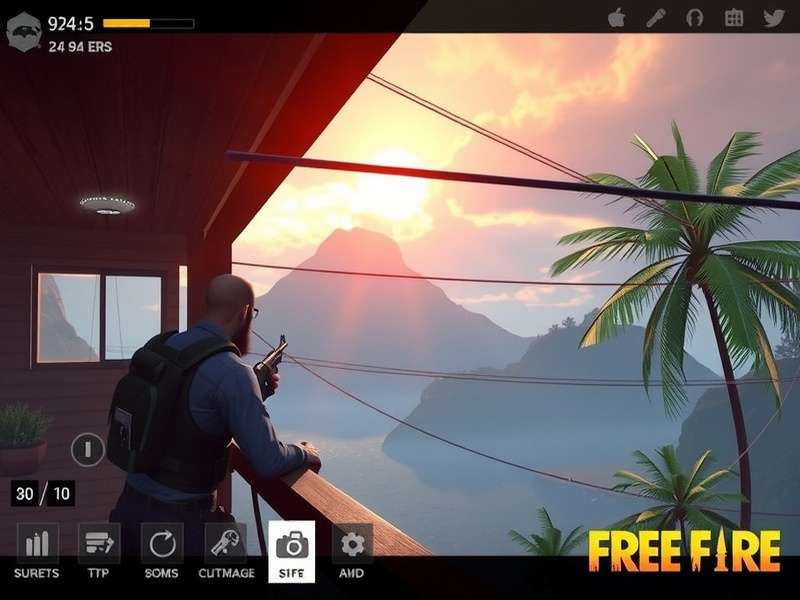 Free Fire gameplay showing character selection and combat strategy