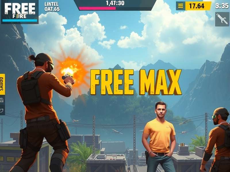 Free Fire Max gameplay screenshot showcasing intense action and enhanced graphics