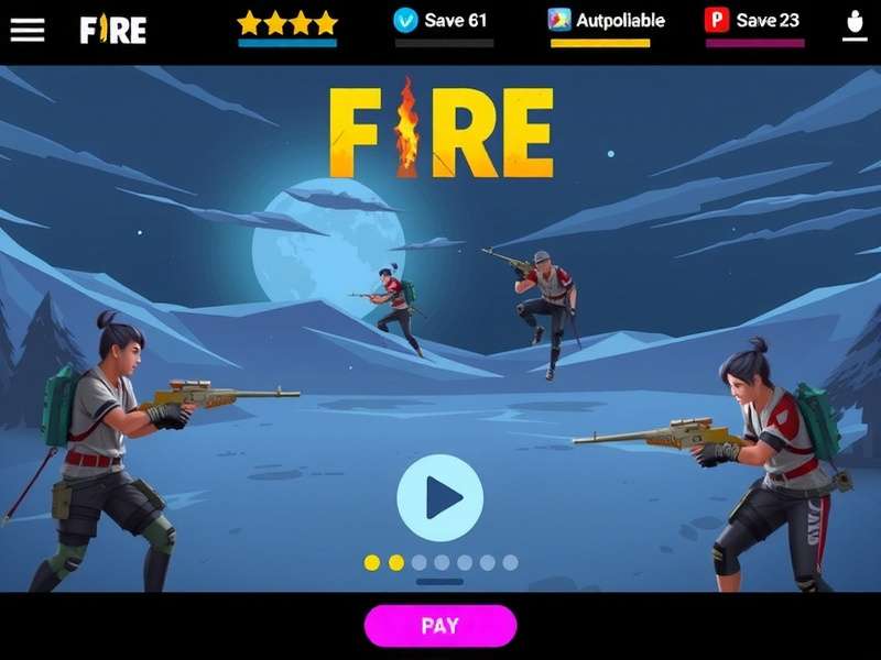Free Fire intense gameplay on mobile screen