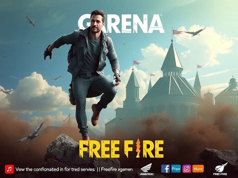 Free Fire gameplay screenshot showing intense battle