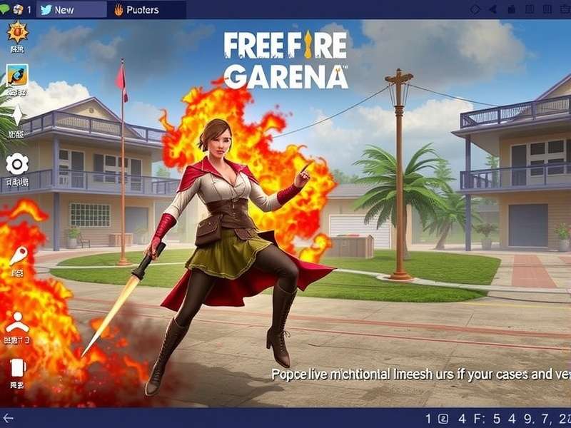 Free Fire Garena Landing Strategy Map showing hot zones and safe routes