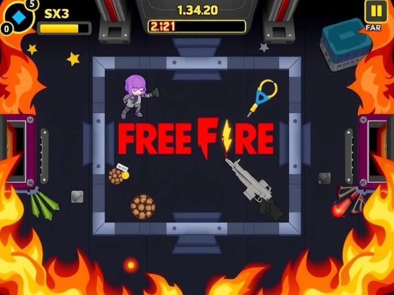 Free Fire gameplay on mobile device with proxy server connection