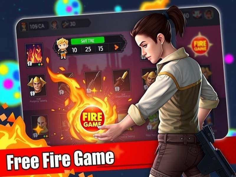Free Fire Game Online Poki gameplay screenshot showing intense battle action