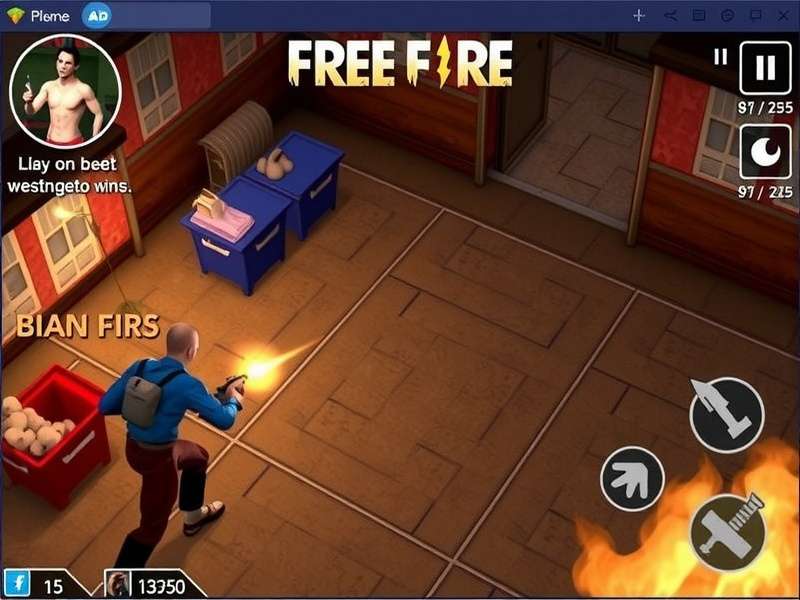 Free Fire gameplay action on mobile device