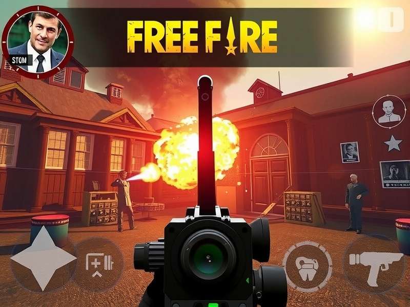 Professional Free Fire gameplay editing setup with multiple screens showing editing software and game footage
