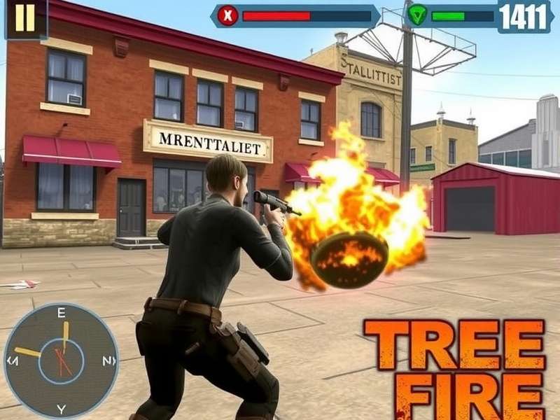 Free Fire Game PC Gameplay on Computer Screen