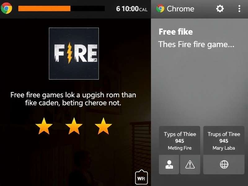 Free Fire gameplay on Chrome browser