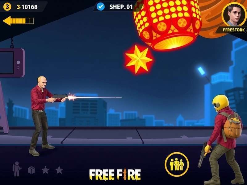 Free Fire CS Ranked gameplay intense battle scene