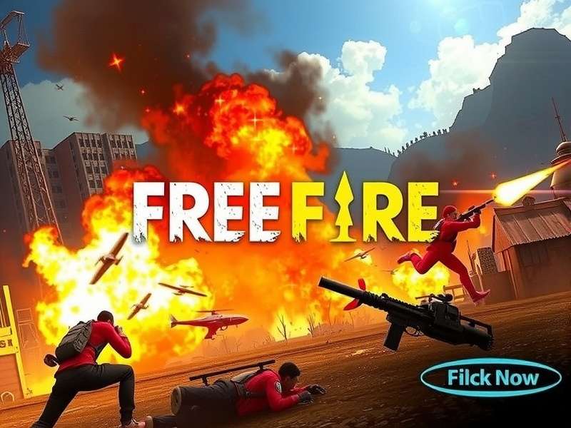 Free Fire Game on Laptop Screen - Gaming Setup