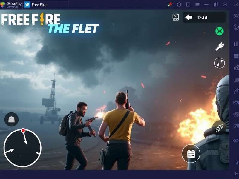 Free Fire gameplay action scene with characters in battle