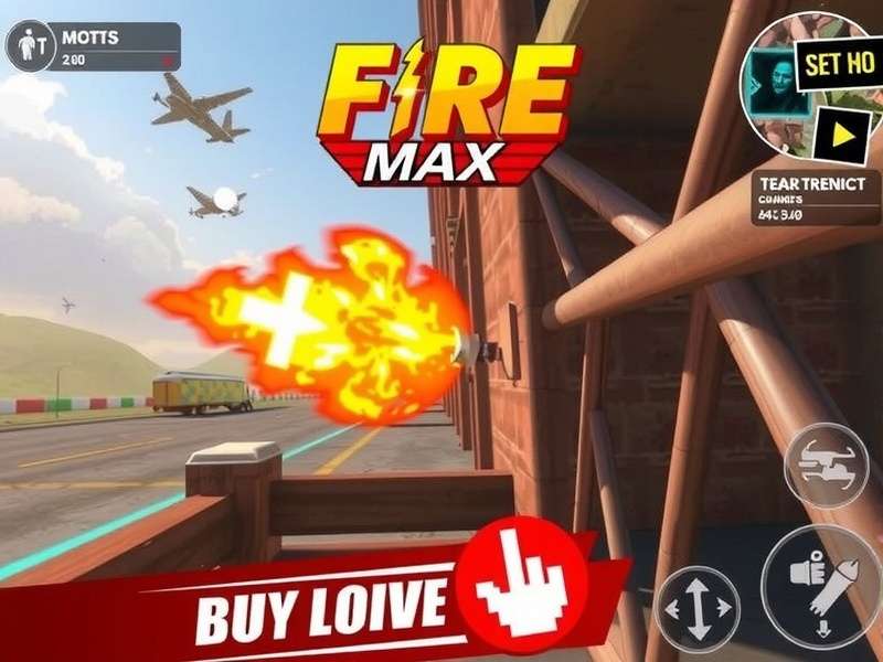 Strategic map analysis for Free Fire Max showing hot drop zones