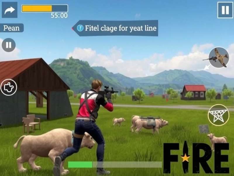 Free Fire gameplay on PC with keyboard and mouse controls