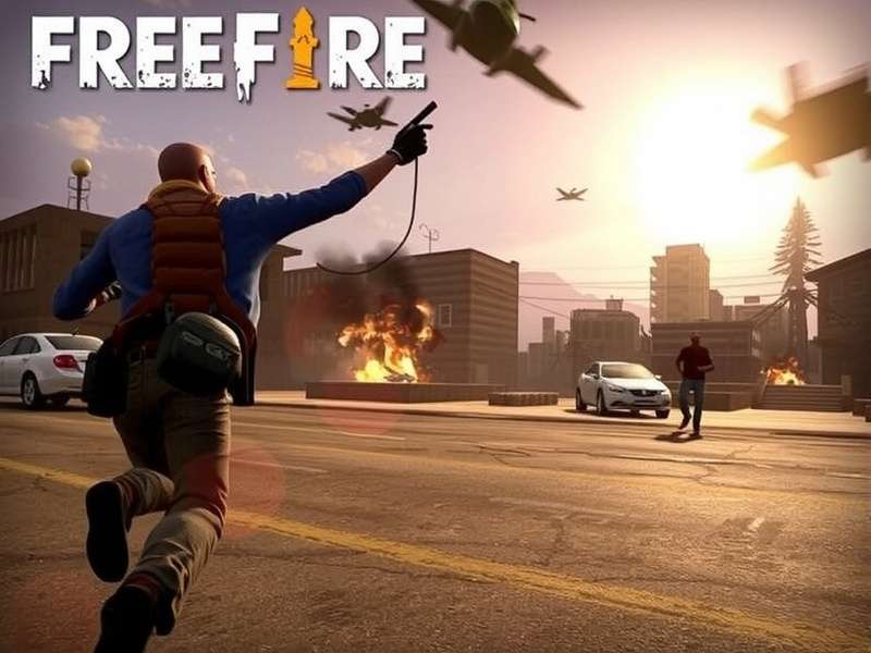 Professional Esports player streaming Free Fire gameplay