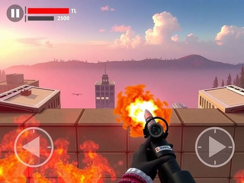 Gamer wearing headphones while playing Free Fire on mobile device