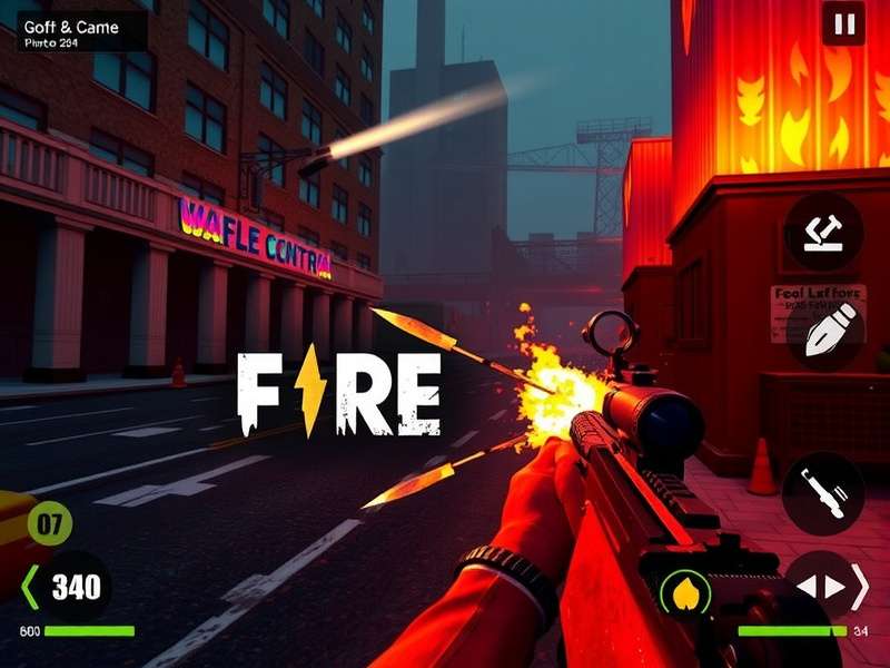 Free Fire Gameplay on Laptop Screen
