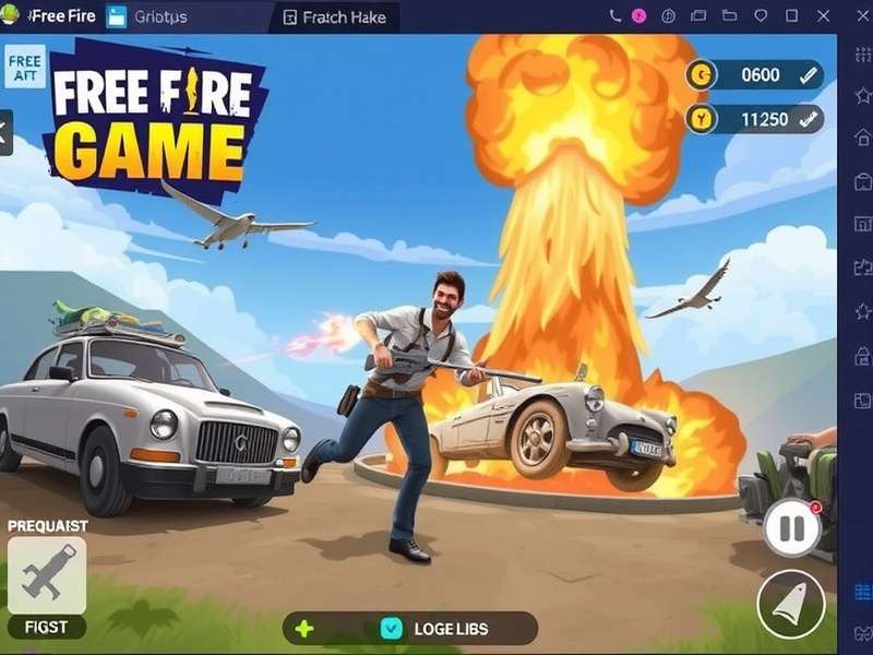 Free Fire Game battle royale gameplay screenshot