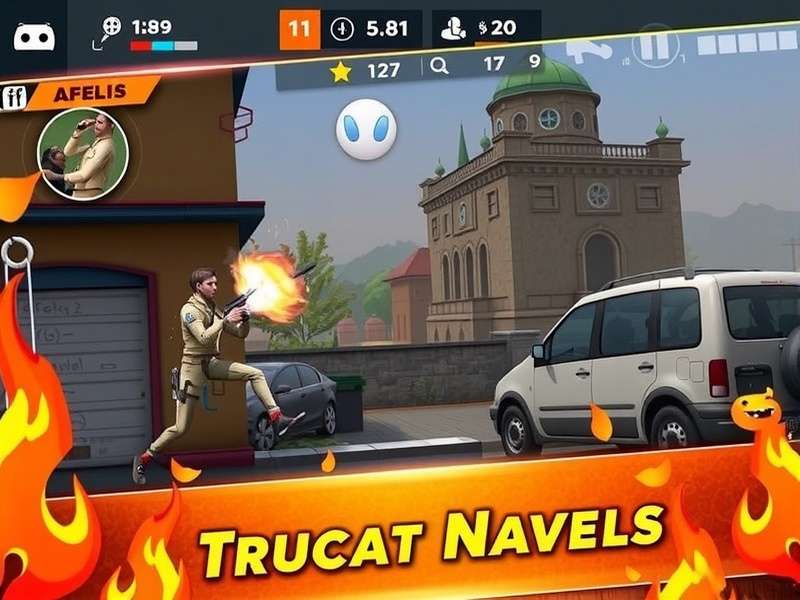 Free Fire gameplay action screenshot with characters in battle royale mode