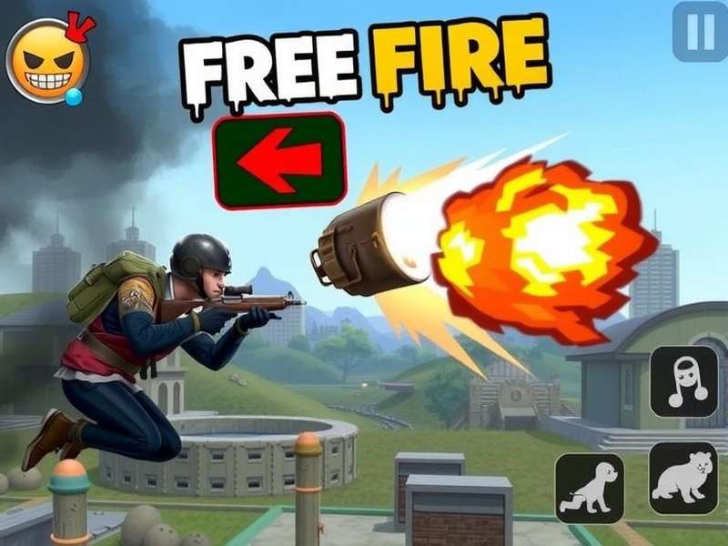 Free Fire Apk gameplay on mobile device with vibrant graphics