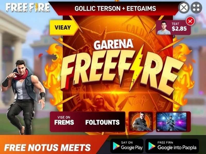 Garena Free Fire intense gameplay battle royale action on Indian server with squad
