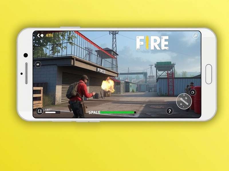 Free Fire Game PC App Download gameplay on laptop with vibrant battleground